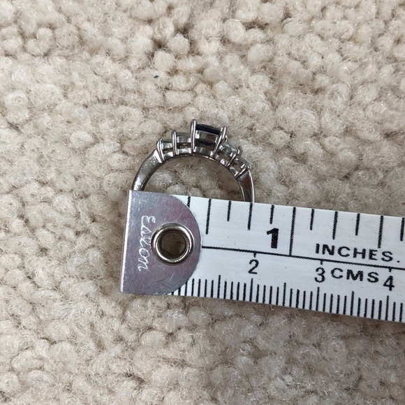 Blue and silver faux gem ring - Picture 5 of 5